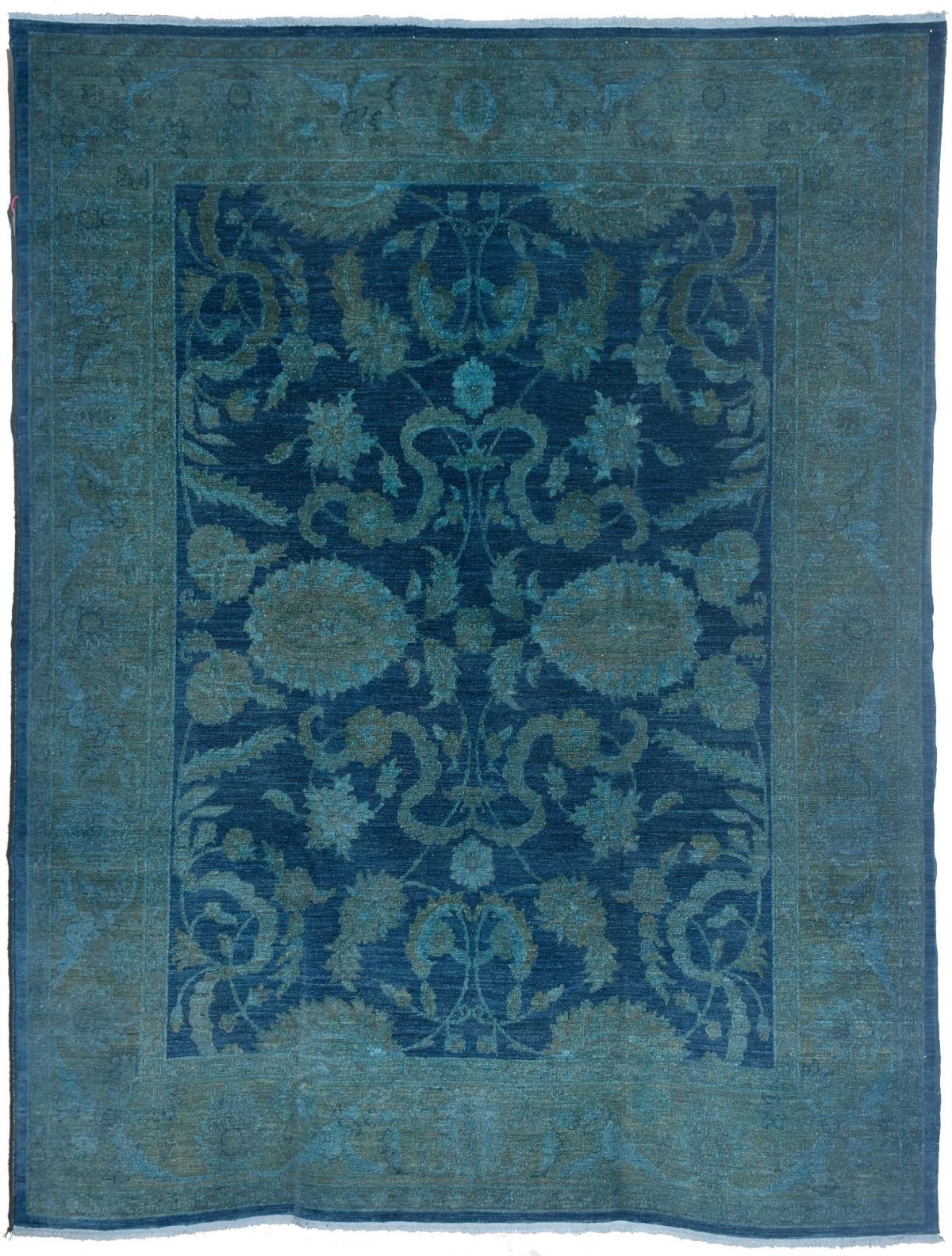 שטיח וינטאג' בגוווני כחול וטורקיז